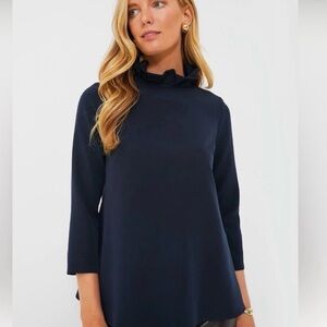 Tuckernuck Faye Blouse - Navy - NWOT